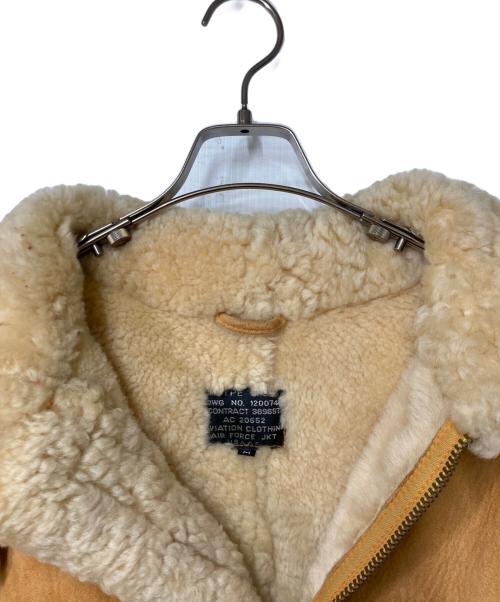 aviation（アビエーション）aviation (アビエーション) B-3 ムートンジャケット キャメル サイズ:Mの古着・服飾アイテム