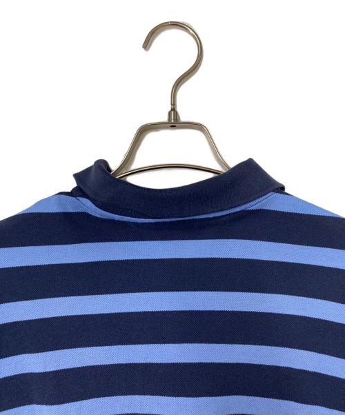 POLO GOLF（ポロ ゴルフ）POLO GOLF (ポロ ゴルフ) ボーダーポロシャツ ブルー×ネイビー サイズ:Lの古着・服飾アイテム