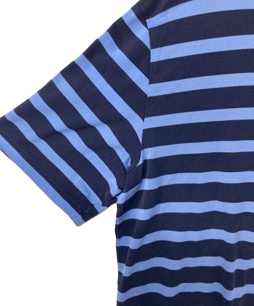 POLO GOLF（ポロ ゴルフ）POLO GOLF (ポロ ゴルフ) ボーダーポロシャツ ブルー×ネイビー サイズ:Lの古着・服飾アイテム