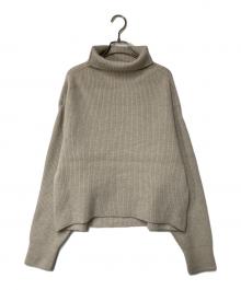 DEUXIEME CLASSE（ドゥーズィエム クラス）の古着「BLANC アゼ タートルネック ニットプルオーバー」｜ベージュ