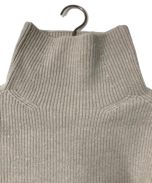 DEUXIEME CLASSE（ドゥーズィエム クラス）DEUXIEME CLASSE (ドゥーズィエム クラス) BLANC アゼ タートルネック ニットプルオーバー ベージュ サイズ:Freeの古着・服飾アイテム