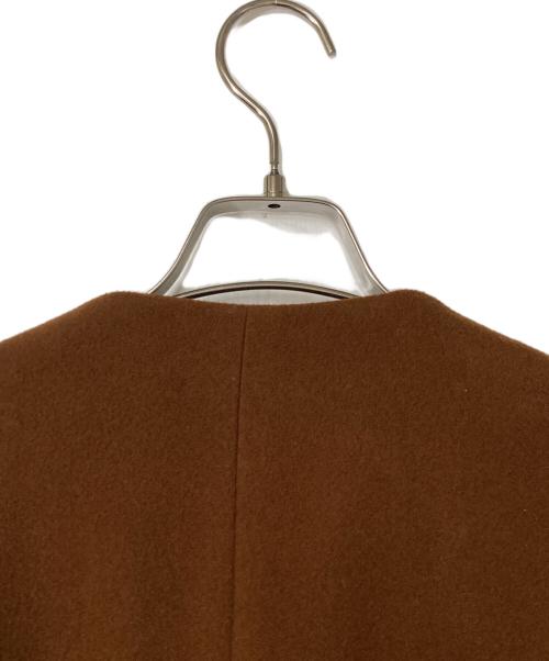 STEVEN ALAN（スティーブンアラン）STEVEN ALAN (スティーブンアラン) MELTON NO COLLAR COAT ブラウン サイズ:Mの古着・服飾アイテム