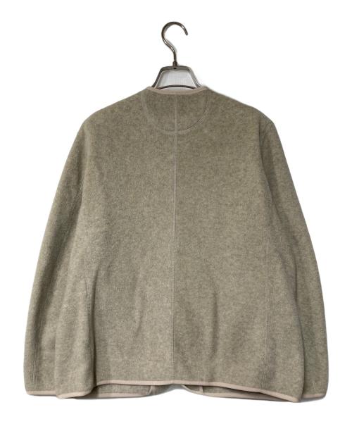 DANTON（ダントン）DANTON (ダントン) フリース カラーレスジャケット ベージュ サイズ:36の古着・服飾アイテム