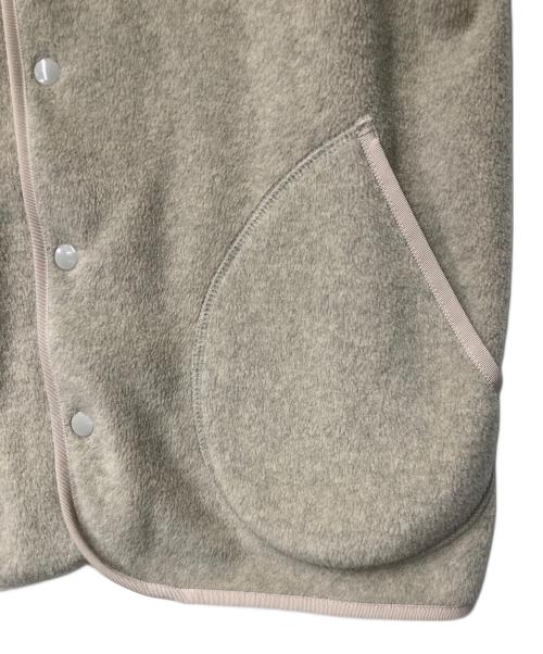 DANTON（ダントン）DANTON (ダントン) フリース カラーレスジャケット ベージュ サイズ:36の古着・服飾アイテム