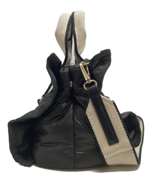 Snidel（スナイデル）Snidel (スナイデル) フラッフィーフリルロゴバッグ ブラックの古着・服飾アイテム