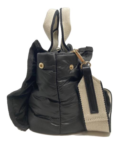 Snidel（スナイデル）Snidel (スナイデル) フラッフィーフリルロゴバッグ ブラックの古着・服飾アイテム