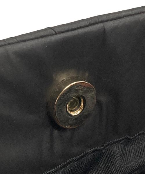 Snidel（スナイデル）Snidel (スナイデル) フラッフィーフリルロゴバッグ ブラックの古着・服飾アイテム