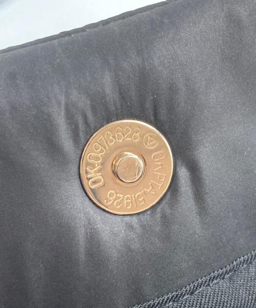 Snidel（スナイデル）Snidel (スナイデル) フラッフィーフリルロゴバッグ ブラックの古着・服飾アイテム