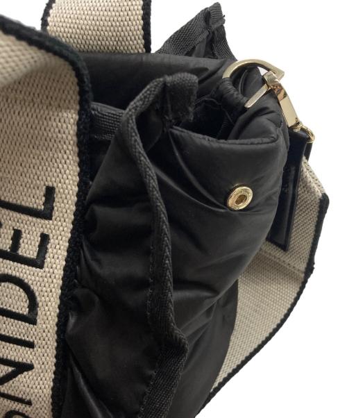 Snidel（スナイデル）Snidel (スナイデル) フラッフィーフリルロゴバッグ ブラックの古着・服飾アイテム