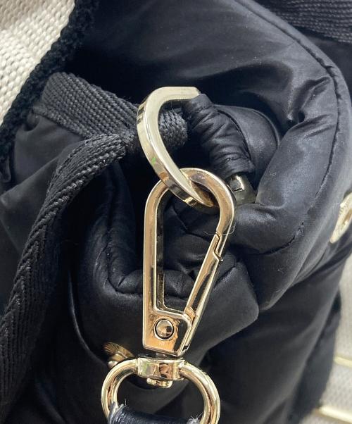 Snidel（スナイデル）Snidel (スナイデル) フラッフィーフリルロゴバッグ ブラックの古着・服飾アイテム