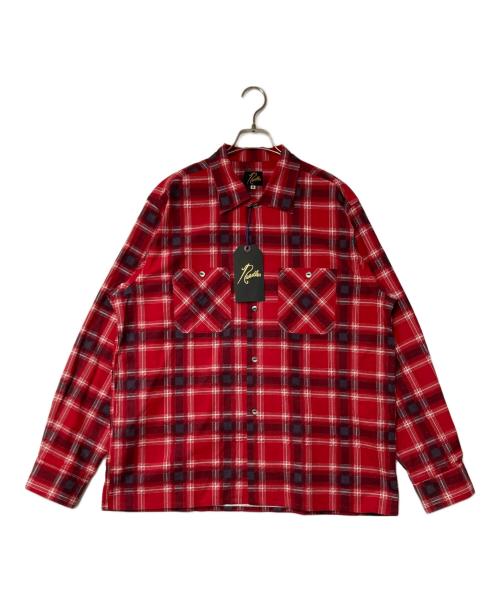 Needles（ニードルズ）Needles (ニードルズ) One-Up Shirt - Printed Flannel / Plaid レッド サイズ:Mの古着・服飾アイテム