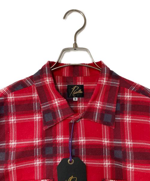 Needles（ニードルズ）Needles (ニードルズ) One-Up Shirt - Printed Flannel / Plaid レッド サイズ:Mの古着・服飾アイテム