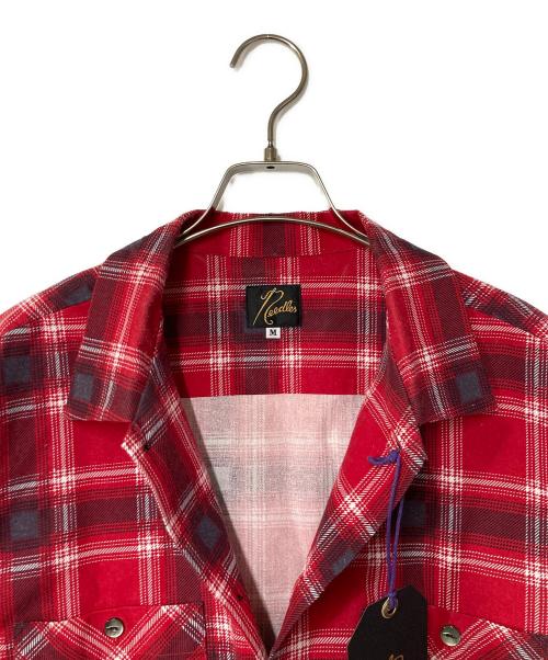 Needles（ニードルズ）Needles (ニードルズ) One-Up Shirt - Printed Flannel / Plaid レッド サイズ:Mの古着・服飾アイテム
