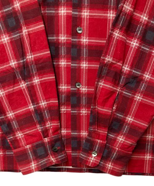 Needles（ニードルズ）Needles (ニードルズ) One-Up Shirt - Printed Flannel / Plaid レッド サイズ:Mの古着・服飾アイテム