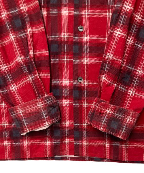 Needles（ニードルズ）Needles (ニードルズ) One-Up Shirt - Printed Flannel / Plaid レッド サイズ:Mの古着・服飾アイテム