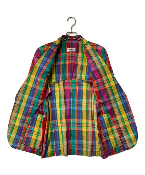 missoni（ミッソーニ）missoni (ミッソーニ) 半袖チェックテーラードジャケット マルチカラー サイズ:SIZE 40の古着・服飾アイテム