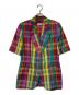 missoni（ミッソーニ）の古着「半袖チェックテーラードジャケット」｜マルチカラー