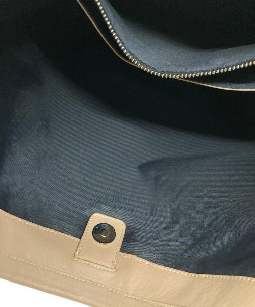 JIL SANDER NAVY（ジルサンダー ネイビー）JIL SANDER NAVY (ジルサンダー ネイビー) ワンショルダーバッグ ベージュの古着・服飾アイテム