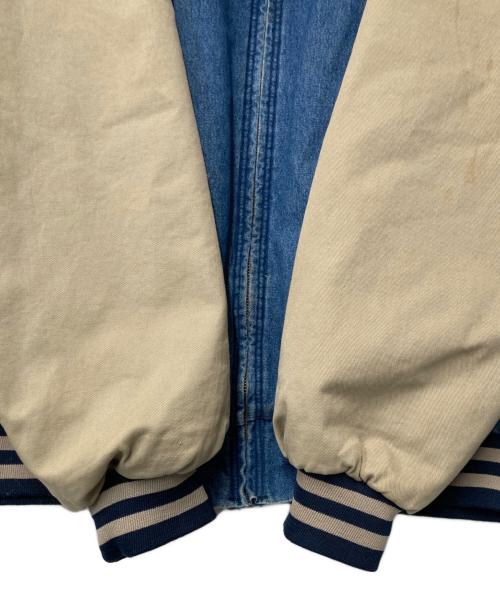 RED KAP（レッド キャップ）RED KAP (レッド キャップ) デニム切替スタジャン インディゴ×ベージュ サイズ:XXLの古着・服飾アイテム