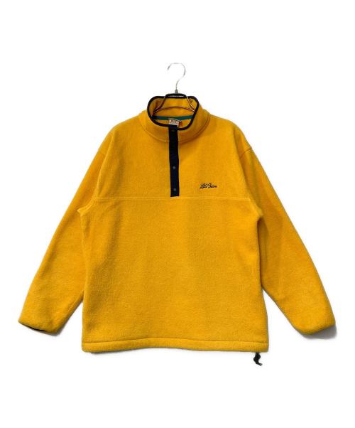 L.L.Bean（エルエルビーン）L.L.Bean (エルエルビーン) ハーフスナップボタンフリースプルオーバー イエロー×ネイビー サイズ:Mの古着・服飾アイテム