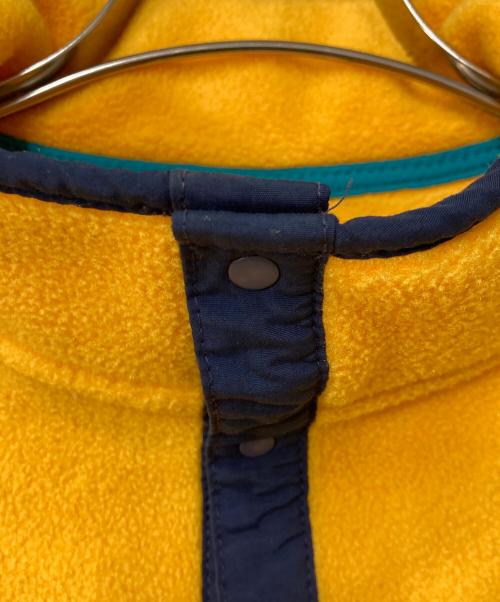 L.L.Bean（エルエルビーン）L.L.Bean (エルエルビーン) ハーフスナップボタンフリースプルオーバー イエロー×ネイビー サイズ:Mの古着・服飾アイテム
