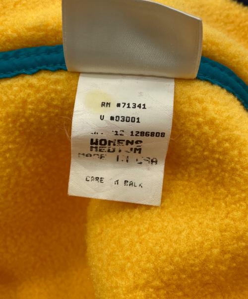 L.L.Bean（エルエルビーン）L.L.Bean (エルエルビーン) ハーフスナップボタンフリースプルオーバー イエロー×ネイビー サイズ:Mの古着・服飾アイテム