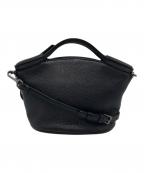 ECCOエコー）の古着「レザーショルダーバッグ」｜ブラック