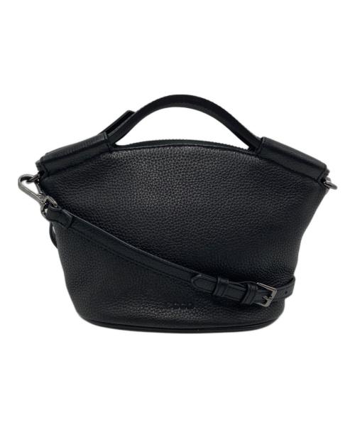 ECCO（エコー）ECCO (エコー) レザーショルダーバッグ ブラックの古着・服飾アイテム