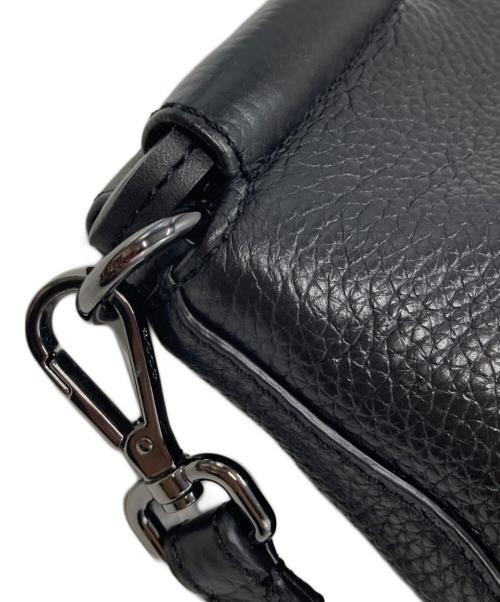 ECCO（エコー）ECCO (エコー) レザーショルダーバッグ ブラックの古着・服飾アイテム