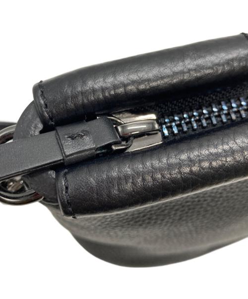 ECCO（エコー）ECCO (エコー) レザーショルダーバッグ ブラックの古着・服飾アイテム