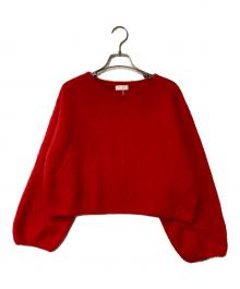 BALLSEY（ボールジィ）の古着「フォックスカシミヤ Vネックプルオーバー」｜レッド