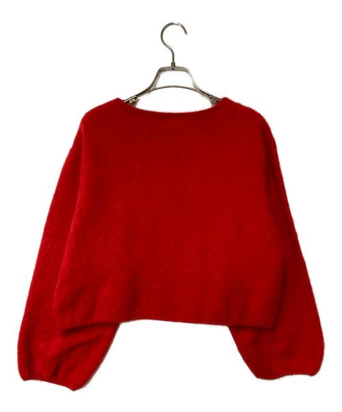 BALLSEY（ボールジィ）BALLSEY (ボールジィ) フォックスカシミヤ Vネックプルオーバー レッド サイズ:Sの古着・服飾アイテム