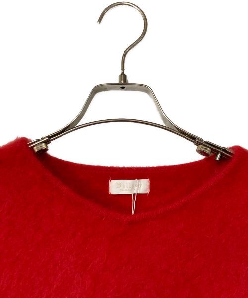 BALLSEY（ボールジィ）BALLSEY (ボールジィ) フォックスカシミヤ Vネックプルオーバー レッド サイズ:Sの古着・服飾アイテム