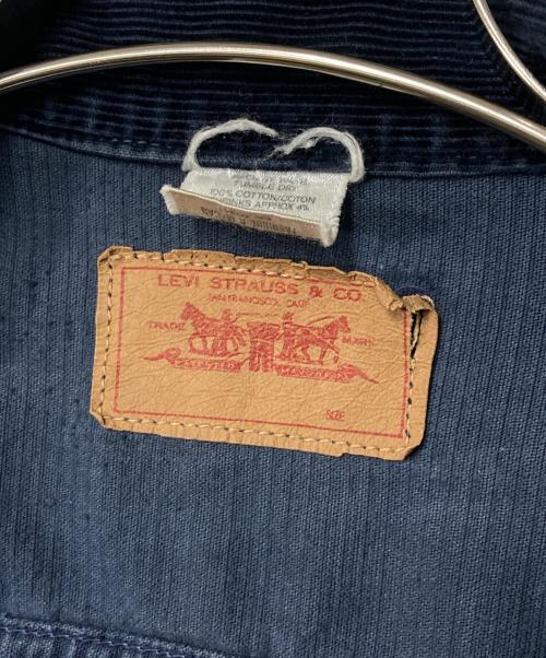 LEVI'S（リーバイス）LEVI'S (リーバイス) コーデュロイトラッカージャケット ネイビー サイズ:不明(下記参照)の古着・服飾アイテム