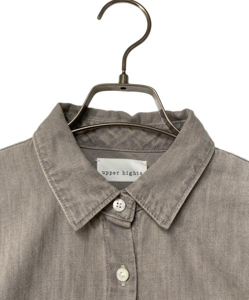 upper hights（アッパーハイツ）upper hights (アッパーハイツ) THE ELINE デニムシャツ グレー サイズ:1の古着・服飾アイテム