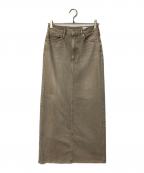 upper hights×Spick and Spanアッパーハイツ×スピック＆スパン）の古着「別注 THE HELENA カットオフデニムスカート」｜グレー