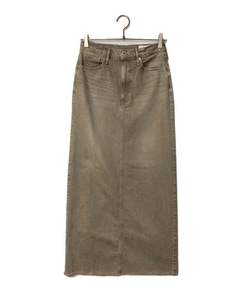 upper hights（アッパーハイツ）upper hights (アッパーハイツ) Spick and Span (スピック＆スパン) 別注 THE HELENA カットオフデニムスカート グレー サイズ:W23(下記採寸参照)の古着・服飾アイテム