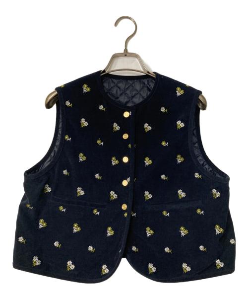 TOMORROW LAND collection（トゥモローランドコレクション）TOMORROW LAND collection (トゥモローランドコレクション) フルーロンベル リバーシブルジレ ネイビー サイズ:36の古着・服飾アイテム