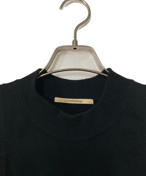Curensology（カレンソロジー）Curensology (カレンソロジー) N/Sスウェットワンピース ブラック サイズ:FREEの古着・服飾アイテム