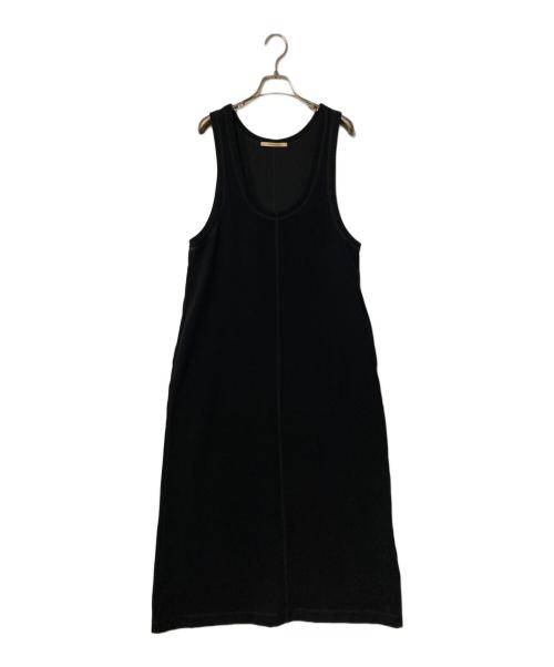 Curensology（カレンソロジー）Curensology (カレンソロジー) サテンサブレタンクトップワンピース ブラック サイズ:Freeの古着・服飾アイテム