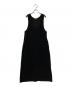Curensology（カレンソロジー）の古着「サテンサブレタンクトップワンピース」｜ブラック