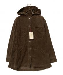 MEYAME（メヤメ）の古着「コーデュロイフーデットジャケット」｜ブラウン