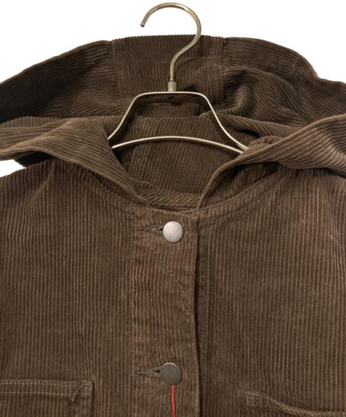 MEYAME（メヤメ）MEYAME (メヤメ) コーデュロイフーデットジャケット ブラウン サイズ:Freeの古着・服飾アイテム