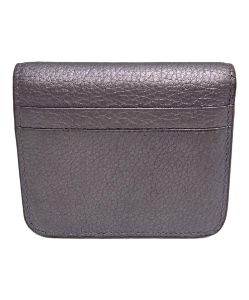 BALENCIAGA（バレンシアガ）BALENCIAGA (バレンシアガ) Cash フラップ付きコイン＆カードホルダー パープル×ブラックの古着・服飾アイテム