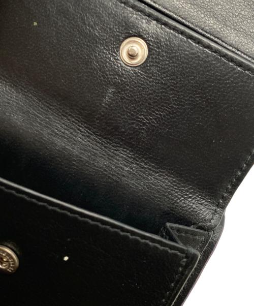 BALENCIAGA（バレンシアガ）BALENCIAGA (バレンシアガ) Cash フラップ付きコイン＆カードホルダー パープル×ブラックの古着・服飾アイテム