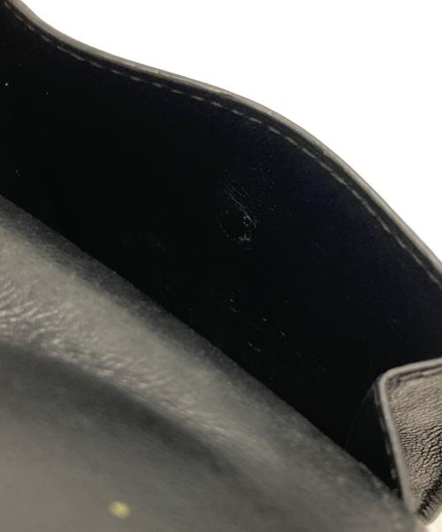 BALENCIAGA（バレンシアガ）BALENCIAGA (バレンシアガ) Cash フラップ付きコイン＆カードホルダー パープル×ブラックの古着・服飾アイテム