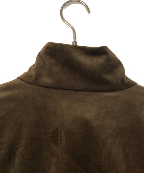 MONITALY（モニタリー）MONITALY (モニタリー) ベロア ジップアップ トラックブルゾン ブラウン サイズ:Lの古着・服飾アイテム