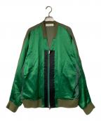TOGA VIRILISトーガ ビリリース）の古着「ナイロン切替ブルゾン」｜グリーン×カーキ