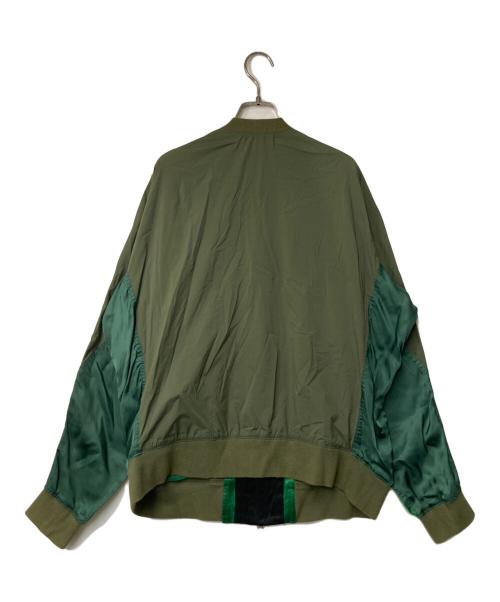 TOGA VIRILIS（トーガ ビリリース）TOGA VIRILIS (トーガ ビリリース) ナイロン切替ブルゾン グリーン×カーキ サイズ:48の古着・服飾アイテム