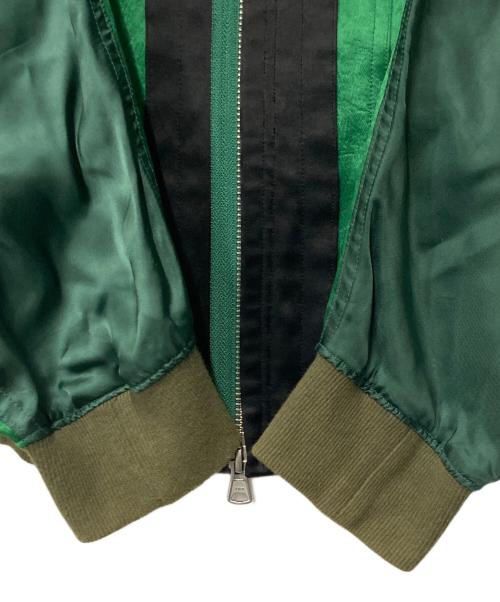 TOGA VIRILIS（トーガ ビリリース）TOGA VIRILIS (トーガ ビリリース) ナイロン切替ブルゾン グリーン×カーキ サイズ:48の古着・服飾アイテム